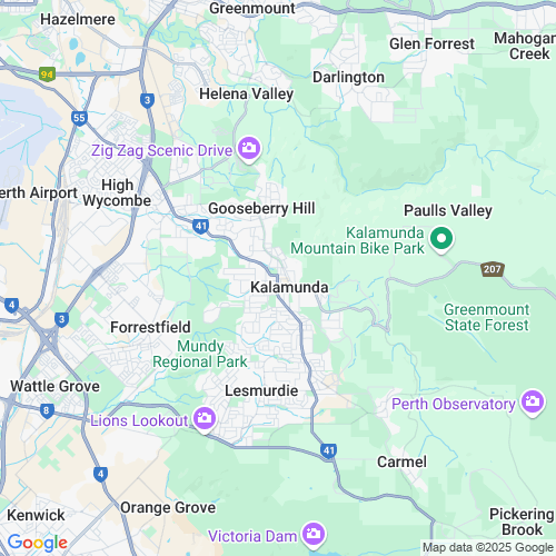 Professionals Kalamunda Properties location